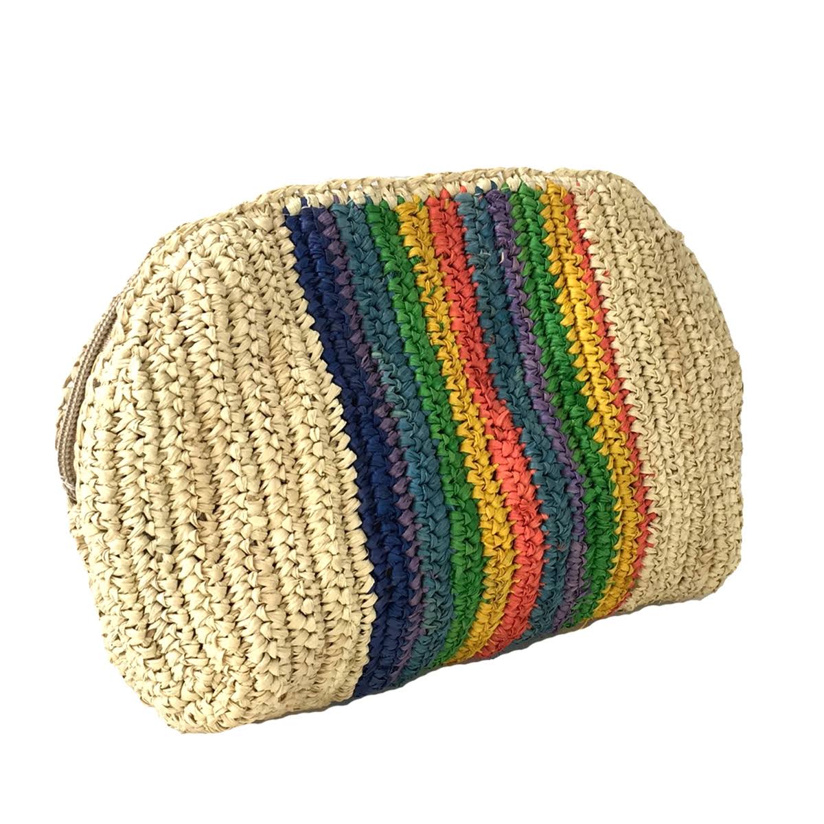 Sol Millie Rainbow Clutch Small,Rainbow clutch,Mar Y Sol Millie,Small clutch bag,Colorful clutch purse,Handwoven clutch,Summer clutch,Vibrant purse,Boho chic clutch,Eco-friendly clutch,Woven straw clutch,Fashionable mini clutch,Statement clutch,Stylish accessory,Color-block clutch,Sustainable fashion clutch,Trendy small purse,Beach-ready clutch,Multicolor handbag,Petite clutch purse,Artisan clutch bag