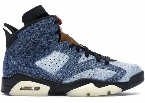 5 - Jordan 6 Retro Washed Denim 2019, Jordan 6 Retro Denim 2019, Retro Washed Denim Jordans, Jordan 6 Washed Denim sneakers, 2019 Jordan 6 Retro shoes, Retro Washed 