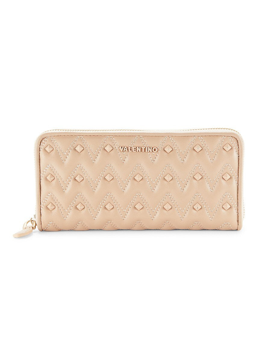 Mario Valentino, Studded leather wallet, Women’s stud wallet, Leonardo leather wallet,Ladies&